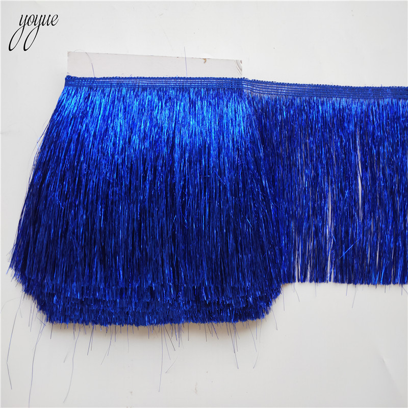 1 jards/gabals Plastmasas bārkstis pušķis, mežģīnes latīņu kleita Makrame Samba deju apģērbs mežģīnes poliestera viena josla 10cm platums