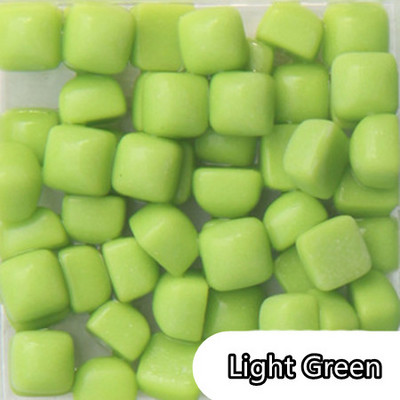 100 g/3,52 unces (apmēram 300 gab.) 0,58 cm kvadrātveida glazūras nefrīta mozaīkas flīzes DIY amatniecības flīžu mozaīkas izgatavošanas materiāli vairākās krāsās pēc izvēles