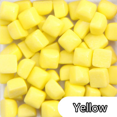 100 g/3,52 unces (apmēram 300 gab.) 0,58 cm kvadrātveida glazūras nefrīta mozaīkas flīzes DIY amatniecības flīžu mozaīkas izgatavošanas materiāli vairākās krāsās pēc izvēles