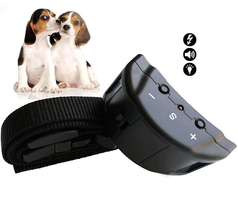 Lēta elektriskā suņu kakla siksna, automātiska suņu apmācība pret riešanu kakla siksna maziem vidēji lieliem suņiem ar regulējamu jutību