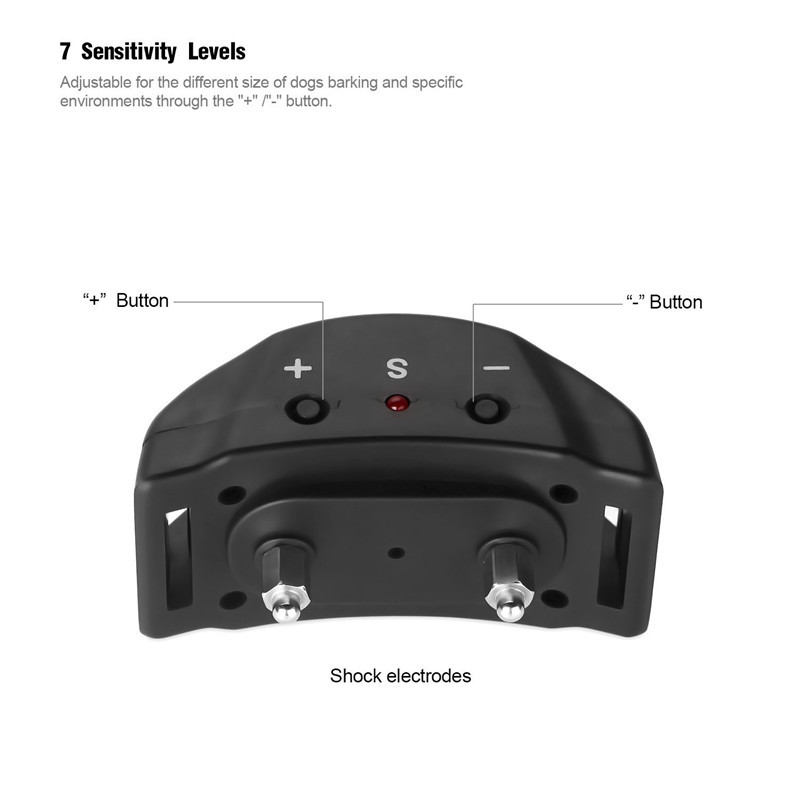 Lēta elektriskā suņu kakla siksna, automātiska suņu apmācība pret riešanu kakla siksna maziem vidēji lieliem suņiem ar regulējamu jutību