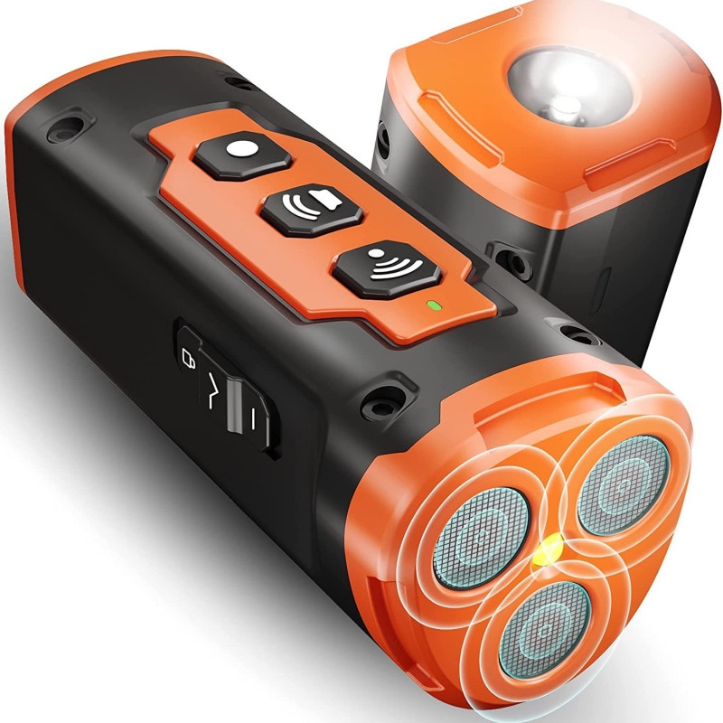 2023 m. išleidimo naminių šunų repeleris Ultragarsinis šunų dresavimo įrenginys Įkraunamas nuo šunų lojimo atgrasymo prietaisas su LED žibintuvėliu