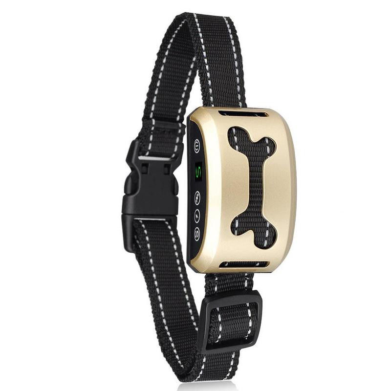 Regulējama pret elektriska ūdensnecaurlaidīga automātiska riešana uzlādējama trieciendroša riešanas apmācība 2021. gada apturēšanas kakla siksna, suņu kontrole humāna jauna