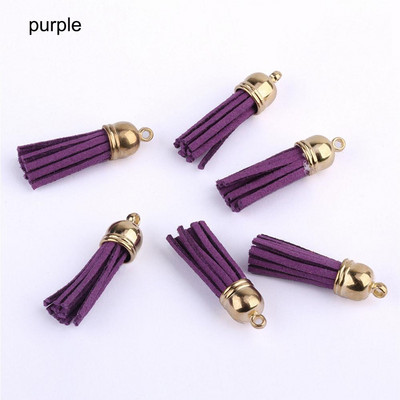 10GAB 3cm Mini pušķi Vintage ādas zamšādas pušķi Tālruņa pušķi priekš DIY Amatniecības rotaslietas Atradumi Kulonu Auskari Aksesuāri