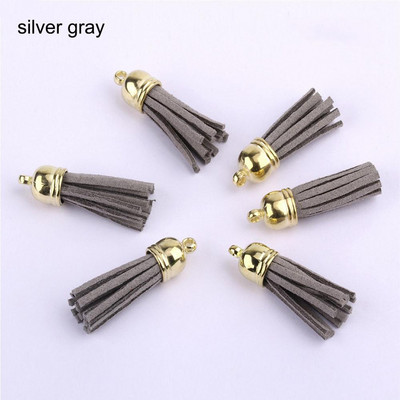 10GAB 3cm Mini pušķi Vintage ādas zamšādas pušķi Tālruņa pušķi priekš DIY Amatniecības rotaslietas Atradumi Kulonu Auskari Aksesuāri