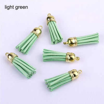 10GAB 3cm Mini pušķi Vintage ādas zamšādas pušķi Tālruņa pušķi priekš DIY Amatniecības rotaslietas Atradumi Kulonu Auskari Aksesuāri