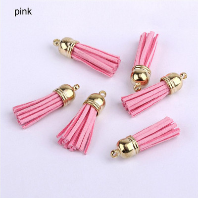 10GAB 3cm Mini pušķi Vintage ādas zamšādas pušķi Tālruņa pušķi priekš DIY Amatniecības rotaslietas Atradumi Kulonu Auskari Aksesuāri