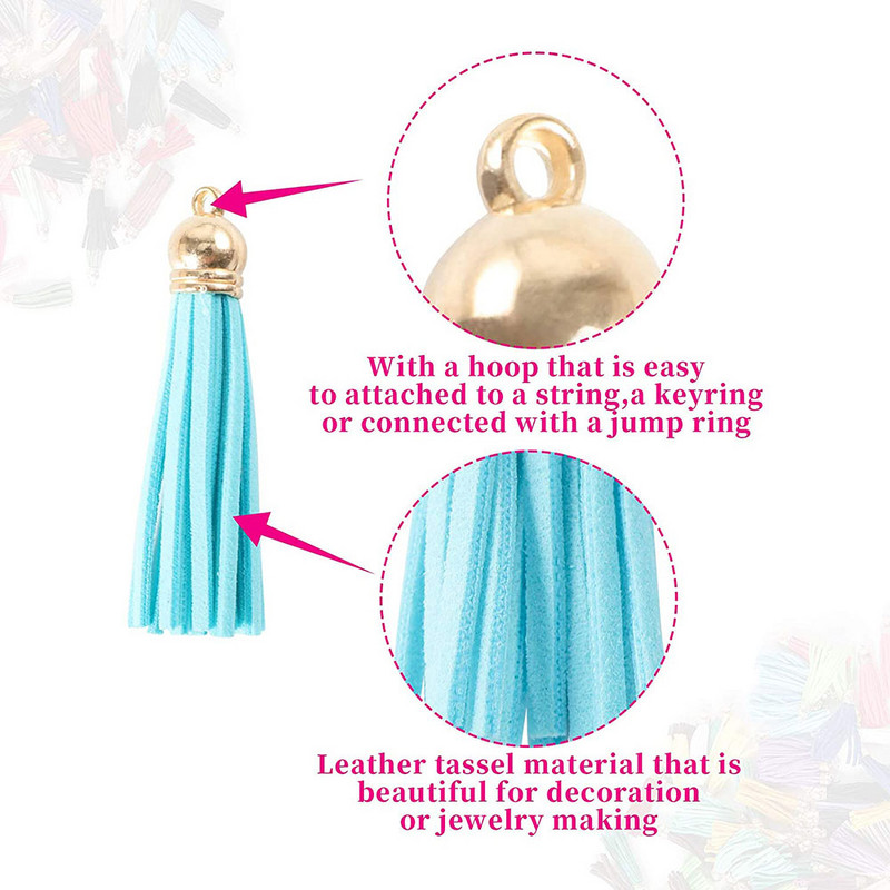 10GAB 3cm Mini pušķi Vintage ādas zamšādas pušķi Tālruņa pušķi priekš DIY Amatniecības rotaslietas Atradumi Kulonu Auskari Aksesuāri