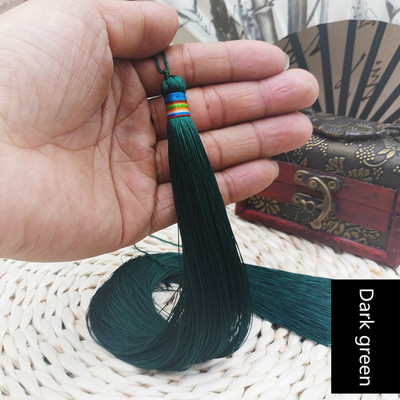 2GAB 33CM ļoti garš pinums pušķis DIY rotaslietas mājas tekstila aizkars apģērbs Dekoratīvs izgatavošanas piekariņi Kuloni Amatniecības pušķi