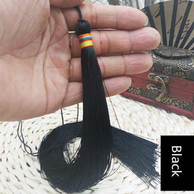 2GAB 33CM ļoti garš pinums pušķis DIY rotaslietas mājas tekstila aizkars apģērbs Dekoratīvs izgatavošanas piekariņi Kuloni Amatniecības pušķi