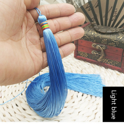 2GAB 33CM ļoti garš pinums pušķis DIY rotaslietas mājas tekstila aizkars apģērbs Dekoratīvs izgatavošanas piekariņi Kuloni Amatniecības pušķi