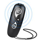 3 in 1 Nostipriniet mājdzīvnieku suņu dresēšanas aprīkojumu Ultraskaņas repelleru vadības trenažieru ierīce pret riešanu, apturot riešanu