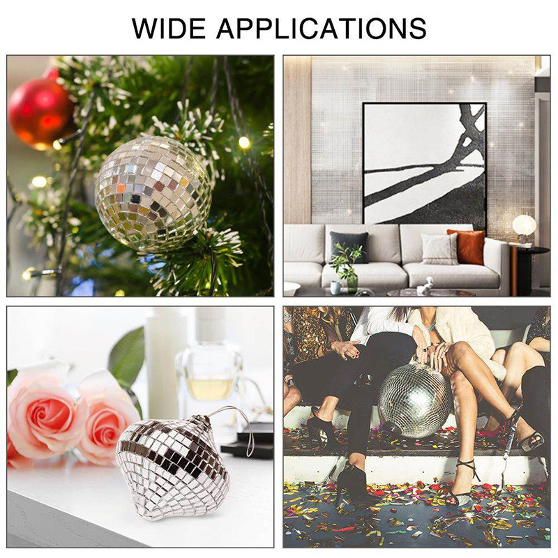 Nauji lipnūs tikrojo stiklo amatų mini kvadratiniai veidrodžiai mozaikinės plytelės lipdukai vonios kambarys pasidaryk pats rankų darbo amatų namų dekoravimas