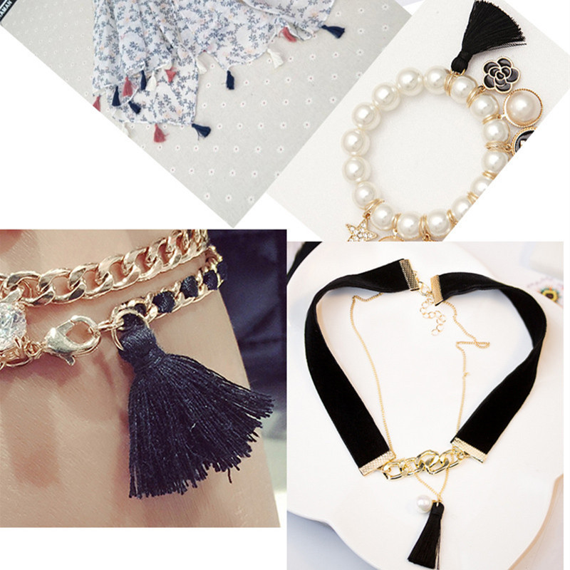 30Gb Krāsa Mini Pušķis Bārkstis DIY Materiāls Kokvilnas aukla Pušķu Apdare Apģērbi Aizkari Dekoratīvi Pušķi Mežģīņu Lentes Aksesuāri