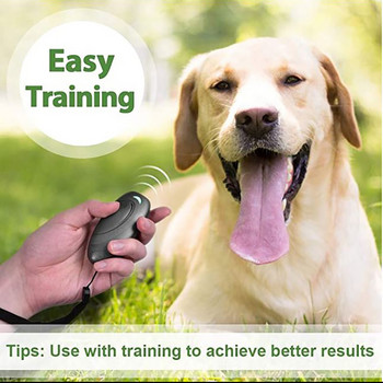 Ново 3 в 1 ултразвуково устройство против лай, спиране на лая, възпиращи средства Обучение на кучета Отблъскващ контрол Устройство за трениране Кучета Устройство за обучение на домашни любимци