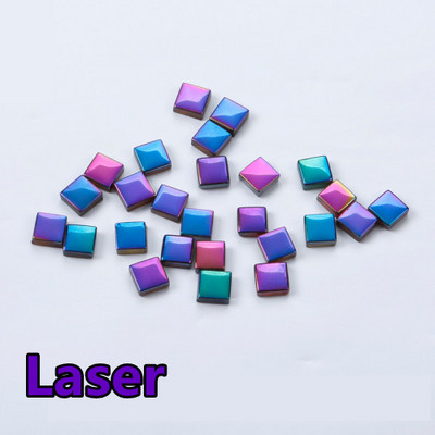 100db (100g/3.52oz) fényes mázas üvegmozaik csempe, 4 mm/0,16 hüvelyk vastagság 1 cm/0,39 hüvelyk négyzet alakú kézműves csempemozaik készítő anyagok