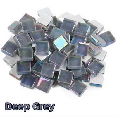100db (100g/3.52oz) fényes mázas üvegmozaik csempe, 4 mm/0,16 hüvelyk vastagság 1 cm/0,39 hüvelyk négyzet alakú kézműves csempemozaik készítő anyagok