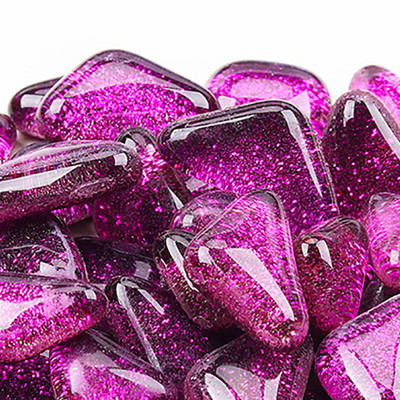 100 gramm/szett barkácsolás szabálytalan sima üvegmozaik kövek mozaik üvegkavics kézműves anyag kirakós mozaik készítéshez