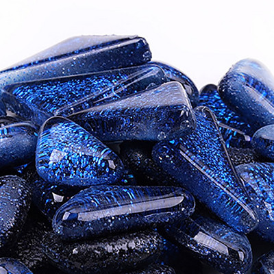 100 gramm/szett barkácsolás szabálytalan sima üvegmozaik kövek mozaik üvegkavics kézműves anyag kirakós mozaik készítéshez