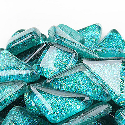 100 gramm/szett barkácsolás szabálytalan sima üvegmozaik kövek mozaik üvegkavics kézműves anyag kirakós mozaik készítéshez