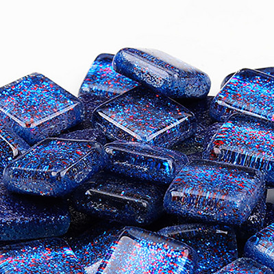 100 gramm/szett barkácsolás szabálytalan sima üvegmozaik kövek mozaik üvegkavics kézműves anyag kirakós mozaik készítéshez