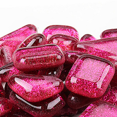 100 gramm/szett barkácsolás szabálytalan sima üvegmozaik kövek mozaik üvegkavics kézműves anyag kirakós mozaik készítéshez