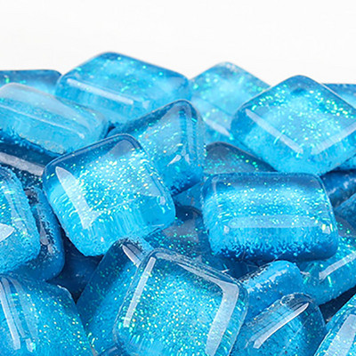 100 gramm/szett barkácsolás szabálytalan sima üvegmozaik kövek mozaik üvegkavics kézműves anyag kirakós mozaik készítéshez