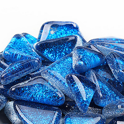 100 gramm/szett barkácsolás szabálytalan sima üvegmozaik kövek mozaik üvegkavics kézműves anyag kirakós mozaik készítéshez