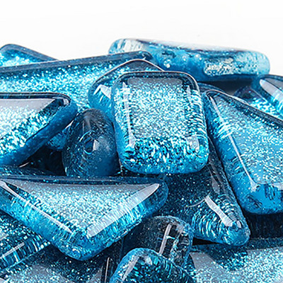 100 gramm/szett barkácsolás szabálytalan sima üvegmozaik kövek mozaik üvegkavics kézműves anyag kirakós mozaik készítéshez