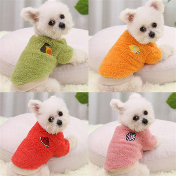 Ρούχα κατοικίδιων με μοτίβο φρούτων για γάτες Τσιουάουα Ρούχα για μίνι σκύλους Πουλόβερ για γάτες Χειμερινό κουτάβι πουλόβερ Ρούχα για μικρά σκυλιά