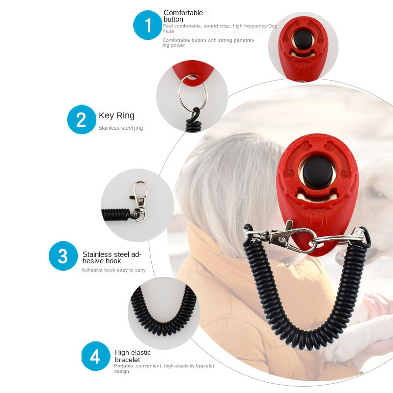 Click Sound Clicker Dog Supplies Προμήθειες εκπαίδευσης για κατοικίδια Εκπαίδευση Sound Clicker Sound Οδηγός Train Clicker dogs