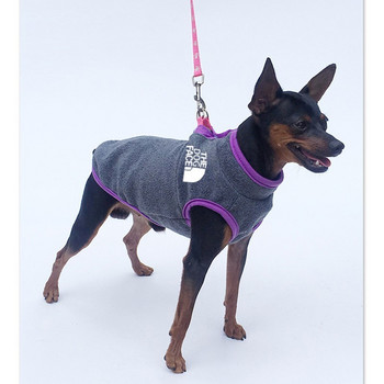 Зимен плюшен пуловер за кучета Външно топло палто с два крака Дрехи за кученца Дрехи за домашни любимци Дрехи за малки и средни кучета Булдог Чихуахуа