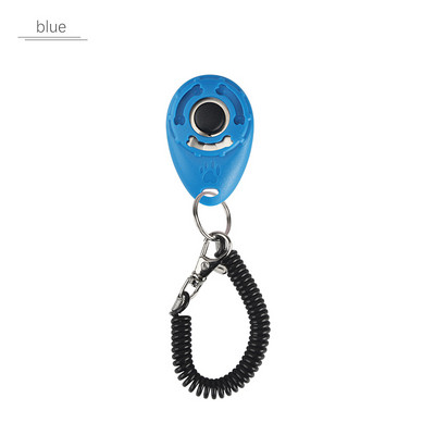 Spalvingas ovalus paspaudimas naminių šunų spyruoklinio dizaino mielas šuns letenų kaulų raštas su raktų pakabu Nešiojami garsūs augintinio dresavimo reikmenys