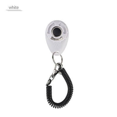 Spalvingas ovalus paspaudimas naminių šunų spyruoklinio dizaino mielas šuns letenų kaulų raštas su raktų pakabu Nešiojami garsūs augintinio dresavimo reikmenys