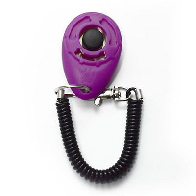 Spalvingas ovalus paspaudimas naminių šunų spyruoklinio dizaino mielas šuns letenų kaulų raštas su raktų pakabu Nešiojami garsūs augintinio dresavimo reikmenys