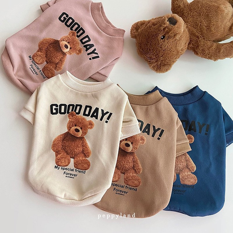 Kutyaruhák Téli Aranyos Kutyák Pulcsik Pulóverek Rajzfilm Medve Kis és Közepes Kutyák Pulóver Kabátok Francia Bulldog Chihuahua