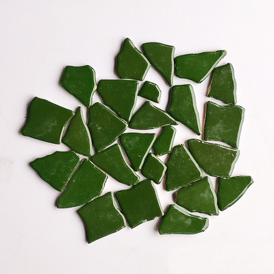 Zilā un baltā porcelāna fragmenti 3 unces/85 g (4–5 gab.) Keramikas mozaīkas flīzes DIY amatniecības flīžu mozaīkas izgatavošanas materiāli