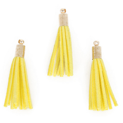 10 gab. 35 mm zelta vāciņi zamšādas pušķis bārkstis piekariņi rotaslietām, auskaru izgatavošana, rokassprādze, kaklarota, atslēgas piekariņš, tālrunis, DIY, rotaslietas.