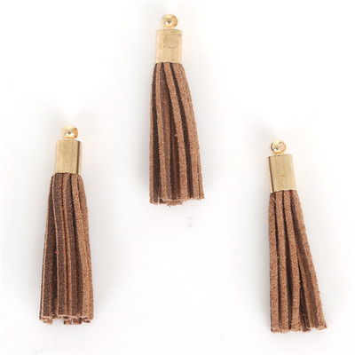 10 gab. 35 mm zelta vāciņi zamšādas pušķis bārkstis piekariņi rotaslietām, auskaru izgatavošana, rokassprādze, kaklarota, atslēgas piekariņš, tālrunis, DIY, rotaslietas.