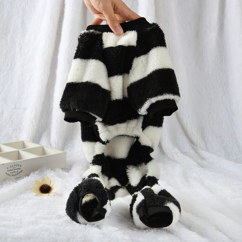 Puha, kényelmes kutyaruhák kis kutyáknak macskacsíkos gyapjú téli meleg kölyök pulóverek Jumpsuit Chihuahua mopsz kiskutya kapucnis kabát