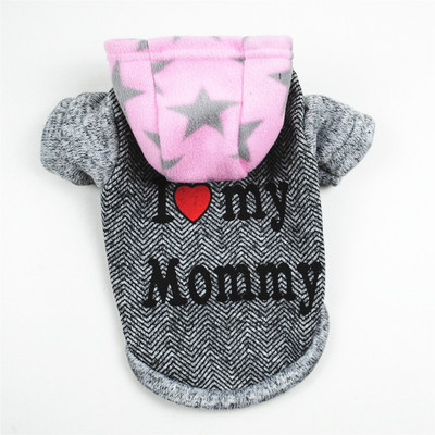 Meleg kutyapulcsi Téli kisállatruházat kutyáknak Rajzfilm pamut kutyaruhák kicsiknek közepes francia bulldogoknak Ropa Perro kültéri