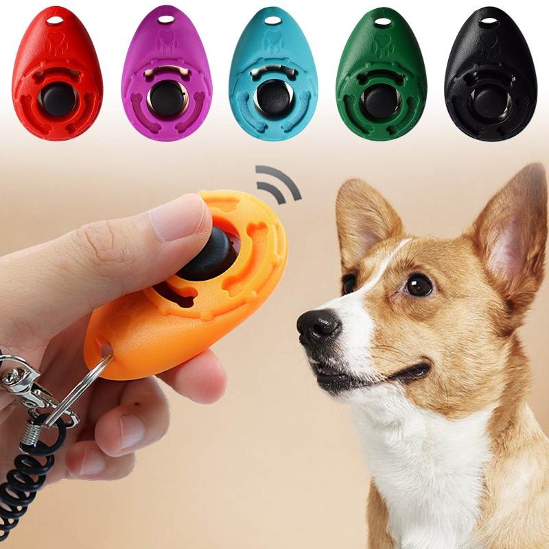 Щракалка за обучение на кучета с каишка за китка Pet Sound Key Answer Trainer Assistive Guide Chain Wristband Rope Aid Tool Инструмент за домашни любимци