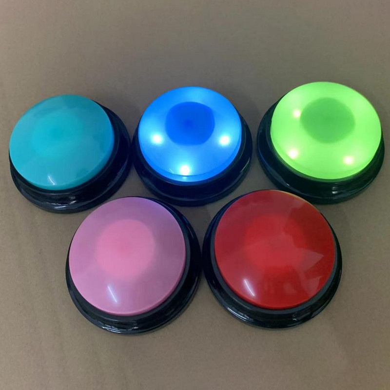 Balso įrašymo mygtukas Treniruokite savo augintinį Linksmas šuns žaislas 30 sekundžių įrašomas mirksinčios lemputės Balso atkūrimas spustelėjus augintinį