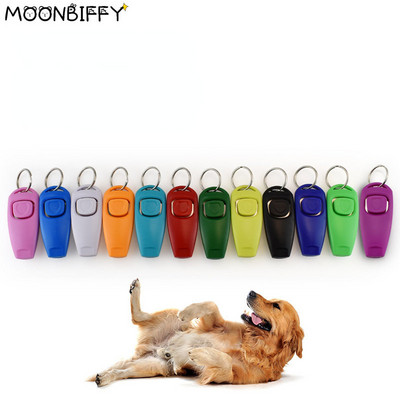 Pet Dog Whistle And Clicker Puppy Stop Barking Training Aid Tool Clicker Portable Trainer Προϊόντα κατοικίδιων προμηθειών 1 Pc