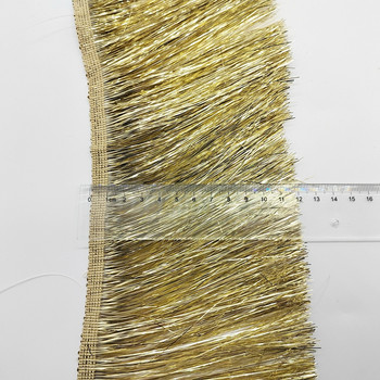 10cm Ανοιχτό χρυσό κούρεμα με φούντα για ράψιμο ρούχων Λατινικό φόρεμα Stage Διακόσμηση σπιτιού Δαντέλα Διακοσμητικά DIY Αξεσουάρ Παγιέτα