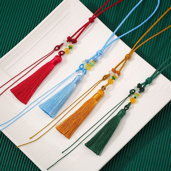 1PC Tassels Craft Tassels Χειροποίητες μαλακές μεταξωτές φούντες με κρεμαστές θηλιές για DIY Jewelry Making Crafts Διακοσμητικά αξεσουάρ