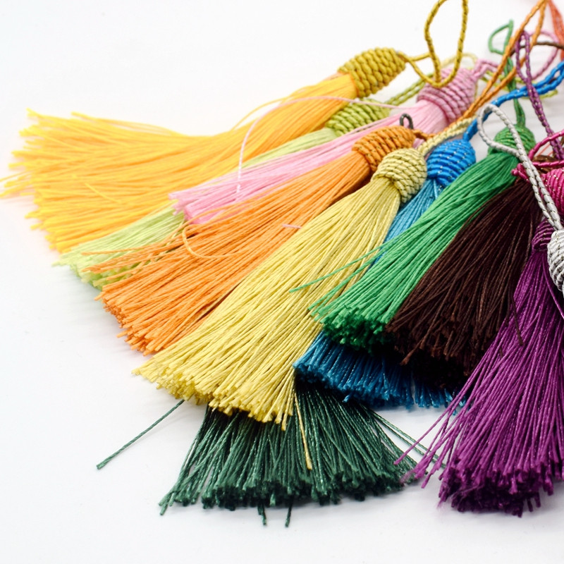 2gab 15cm Pušķi Apdare Piekarināma Virve Zīda pušķi Bārkstis Šūšana Sprādziens Atslēga DIY Izrotāt aizkari Apģērbi Dekoratīvie aksesuāri