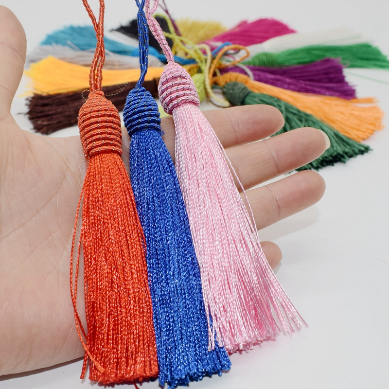 2gab 15cm Pušķi Apdare Piekarināma Virve Zīda pušķi Bārkstis Šūšana Sprādziens Atslēga DIY Izrotāt aizkari Apģērbi Dekoratīvie aksesuāri