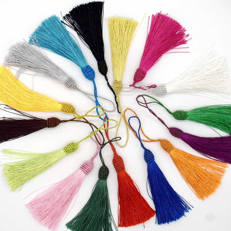 2gab 15cm Pušķi Apdare Piekarināma Virve Zīda pušķi Bārkstis Šūšana Sprādziens Atslēga DIY Izrotāt aizkari Apģērbi Dekoratīvie aksesuāri