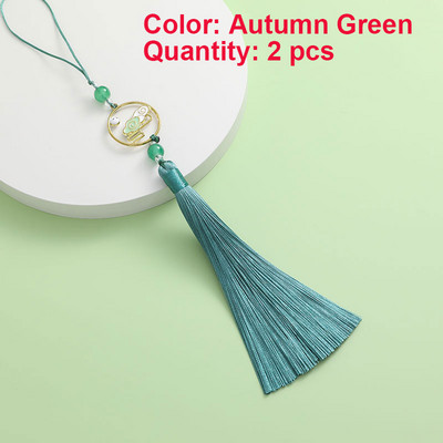 2 gab. Pušķi Roku darbs Mīksti zīdaini pušķi Krāsaini mākonis dzenā mēness pušķi rotaslietu izgatavošanai DIY amatniecības piederumi